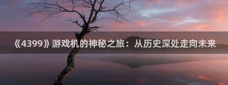 杏盛主管：《4399》游戏机的神秘之旅：从历史深处走向未来