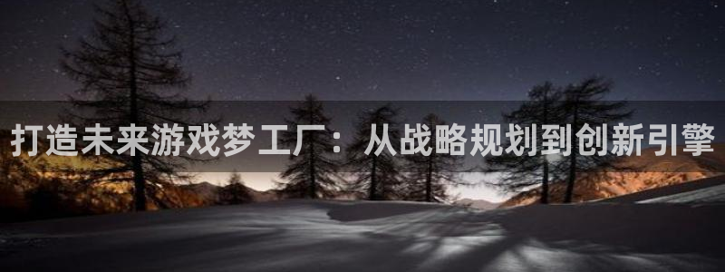 杏盛主管是谁：打造未来游戏梦工厂：从战略规划到创新引擎